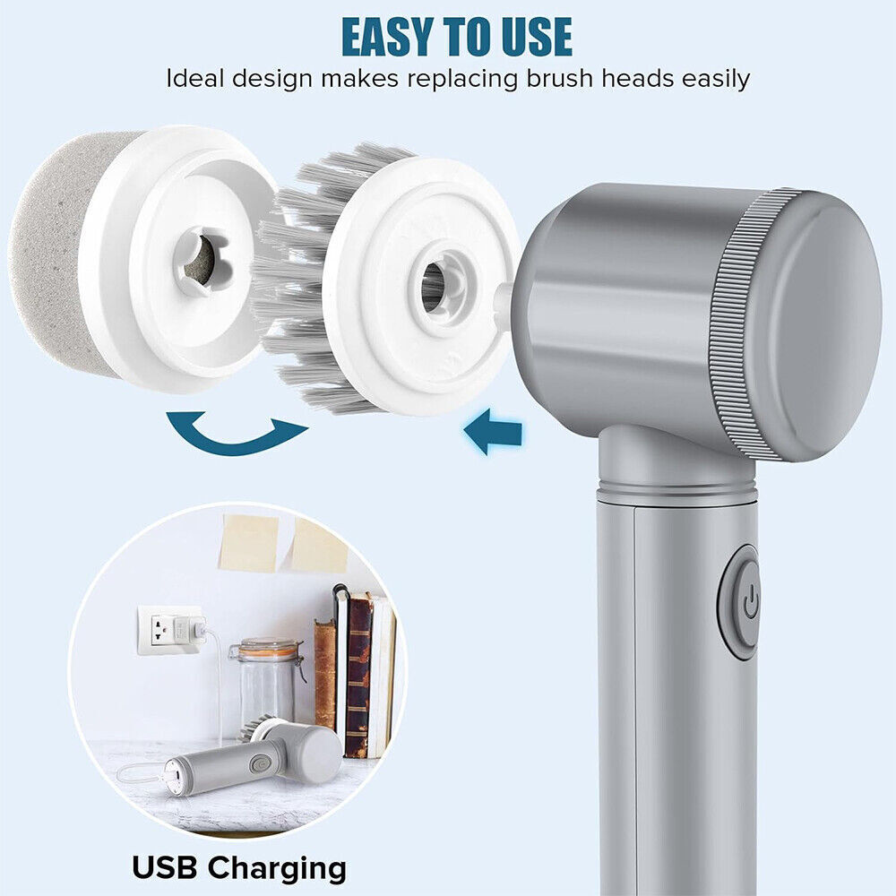 Electric Spin Scrubber – Cordless Power Cleaning Brush for Bathroom, Tiles, Shower & Kitchen
