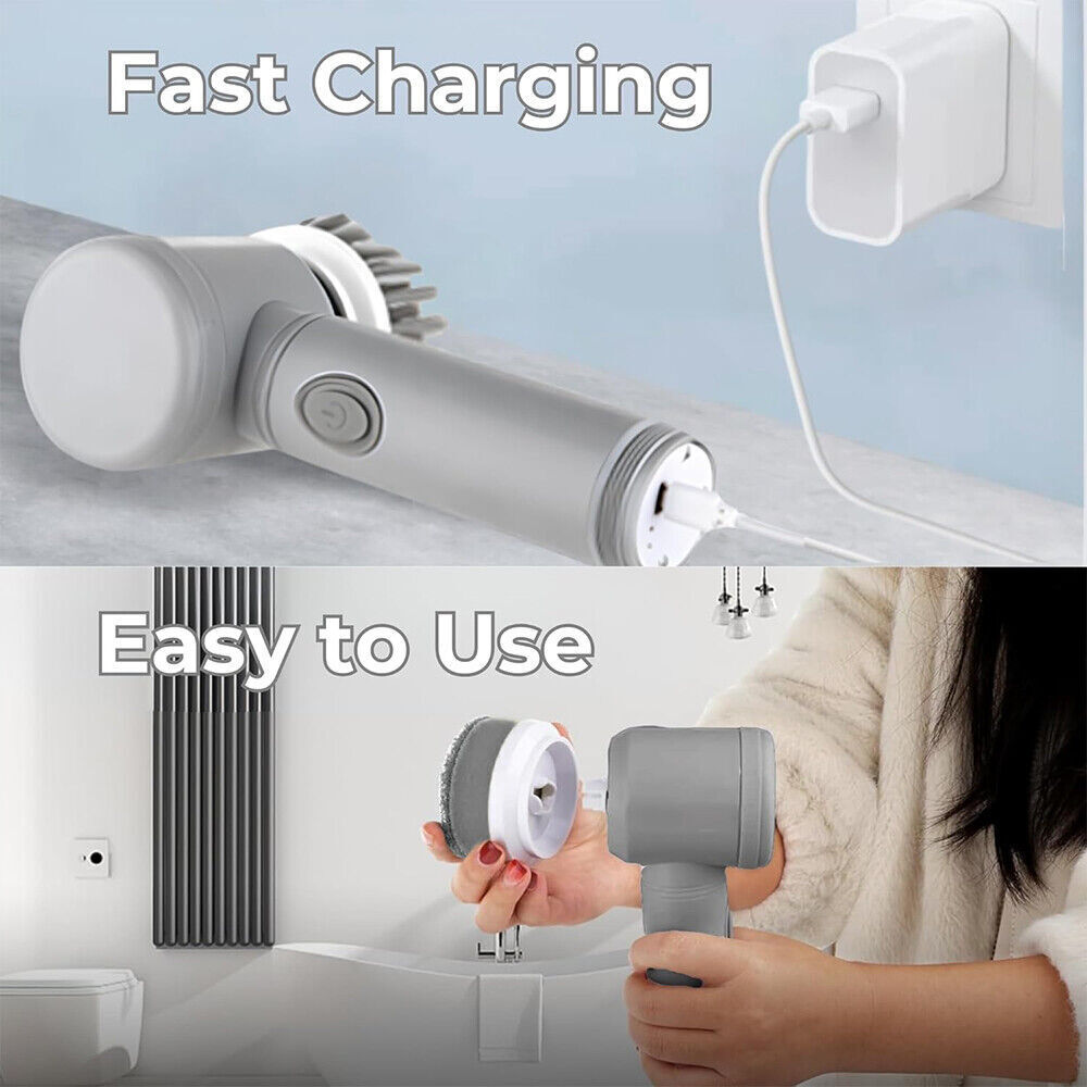 Electric Spin Scrubber – Cordless Power Cleaning Brush for Bathroom, Tiles, Shower & Kitchen
